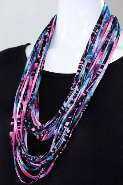 Necknots Women's Bright Infinity Scarf Necklace In Bubble Gum In Multi