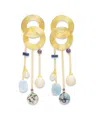 Nectar Nectar New York 18k Gold Plated Alicia Dangle Earrings In Gold