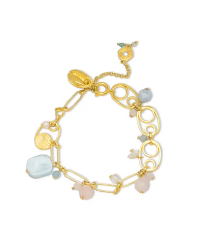 Nectar Nectar New York 18k Gold Plated Loaiza Charm Bracelet