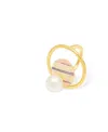 Nectar Nectar New York 18k Gold Plated Luna Del Mar Cocktail Ring In Gold