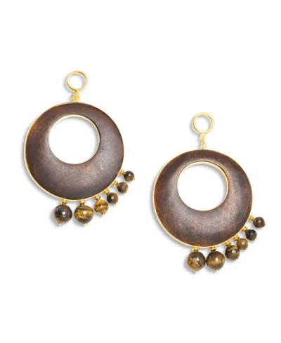 Nectar Nectar New York 18k Gold Plated Naimatri Hoop Earrings