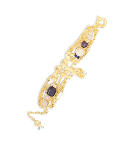 Nectar Nectar New York 18k Gold Plated Shekinah Beaded Bracelet