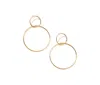 Nectar Nectar New York Bold Link Hoop Earrings In Gold Plated