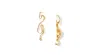 Nectar Nectar New York Flowing Earrings In Gold Plated