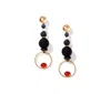 Nectar Nectar New York Fluid Flame Dangle Earrings In Gold Plated