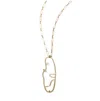 Nectar Nectar New York Gemstone-sphere Necklace In Gold Plated