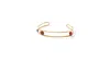 Nectar Nectar New York Genuine Gemstone Contoured Choker Necklace In Gold Plated