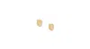 Nectar Nectar New York Solid Ellipse Stud Earrings In Gold Plated