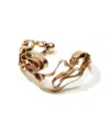 Nectar Nectar New York Winding Solid Bracelet In Gold Plated
