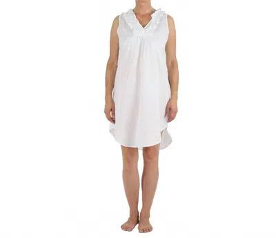 Needham Lane Bianca Soft Cotton Nightgown In White