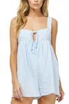 Needii Beachy Romper In Baby Blue In Blue