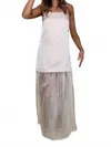 Needii Clara Maxi Dress In White In Neutral