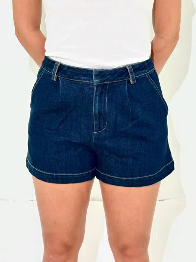Needii Colette Paperbag Shorts In Indigo In Multi