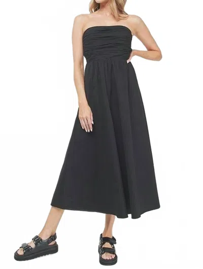 Needii Cotton Maxi Dress In Black