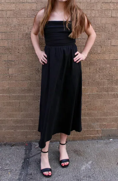 Needii Ila Midi Dress In Black