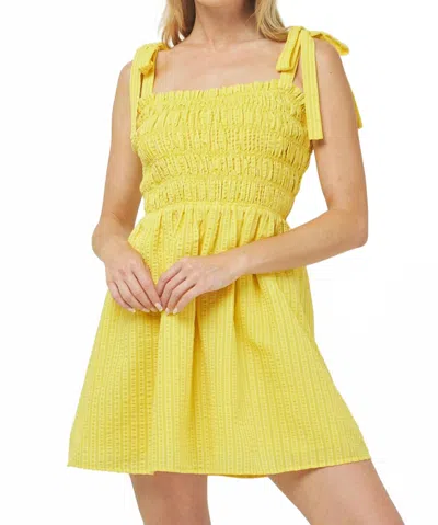Needii Izzy Mini Dress In Yellow