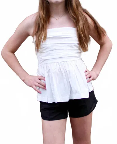 Needii Macy Tube Top In Ivory In Black