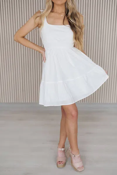 Needii Nina Mini Dress In Off White