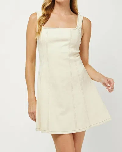 Needii Soft Maple Mini Dress In Cream In White