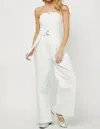 Needii State Street Jumpsuit In White In White