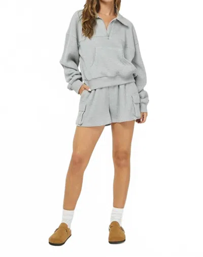 Needii Willow Waffle Knit Shorts In Gray