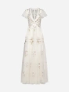NEEDLE &AMP; THREAD PETUNIA EMBROIDERED TULLE GOWN