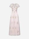 NEEDLE &AMP; THREAD PETUNIA EMBROIDERED TULLE GOWN
