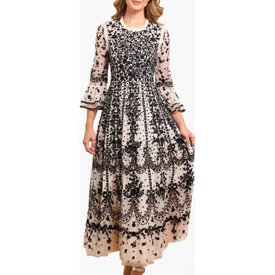 Needle & Thread Adeline Round Neck Maxi Dress In Multi