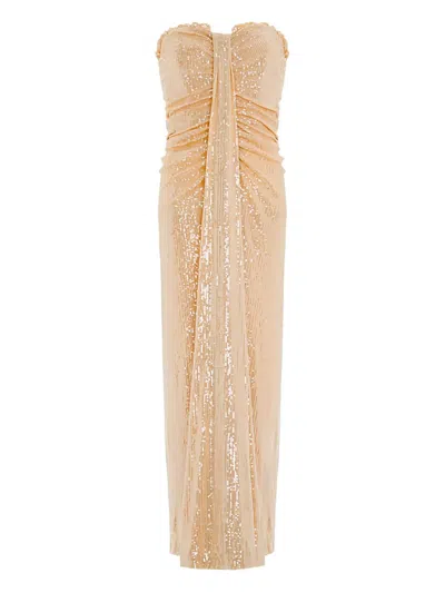 NEEDLE & THREAD AMORA STRAPLESS DRESS