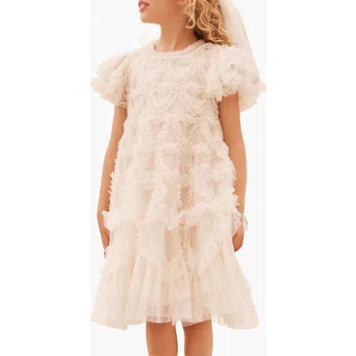 Needle & Thread Amorette Kids Dress In Neutral