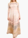 Needle & Thread Angeline Sequin Gown In White