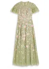 Needle & Thread Tulle Dress With Floral Embroidery