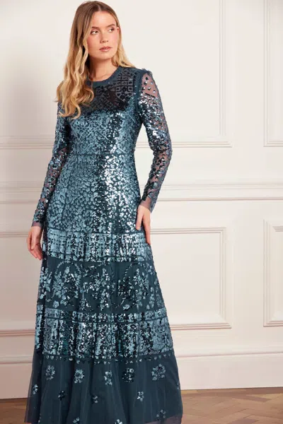 Needle & Thread Aurora Gown In Blue