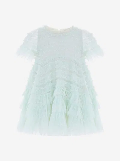 Needle & Thread Baby Girls Valentine Ruffle Dress In Green