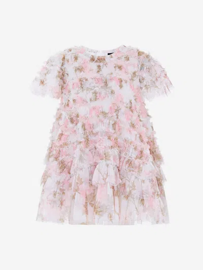 Needle & Thread Baby Girls Wisteria Valentine Ruffle Dress In White