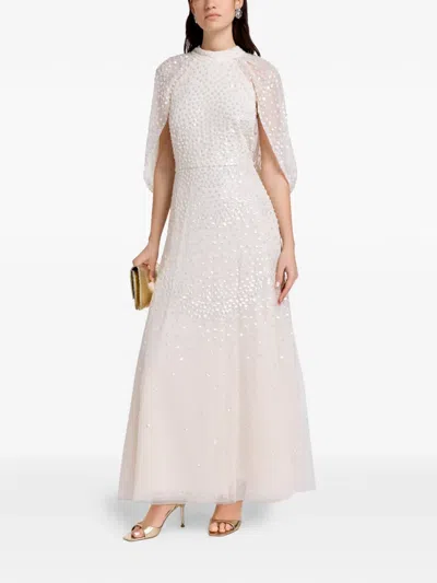 Needle & Thread Beaded Maxi Dress In White