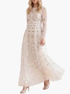Needle & Thread Camellia Ditsy Ankle Gown In Multi