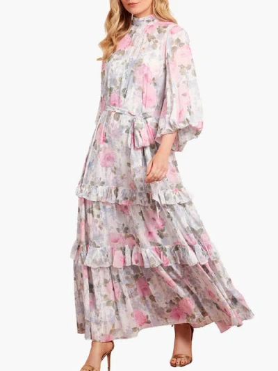 Needle & Thread Camille's Garden Louisa Ankle Gown In Multi