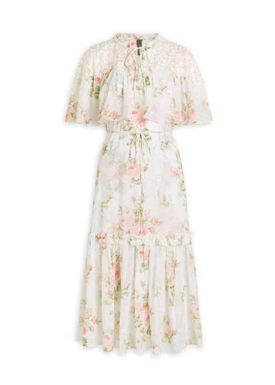 Needle & Thread Carla Floral-print Chiffon Midi Dress