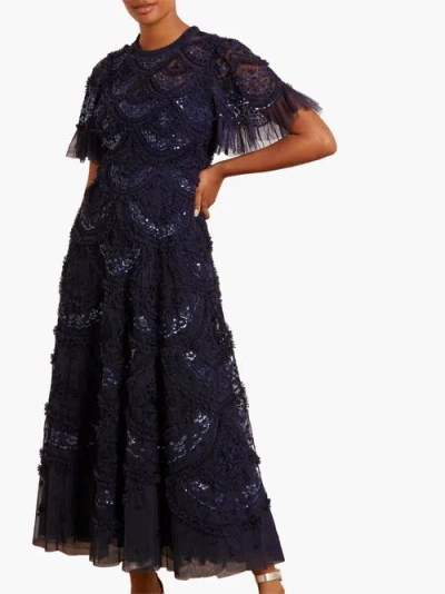 Needle & Thread Carmen Ruffle Maxi Dress In Multi