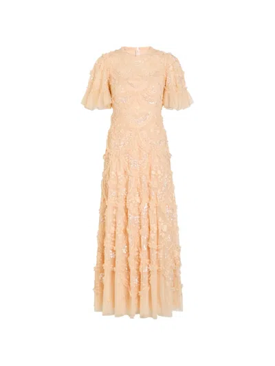 Needle & Thread Dgss12rhs26 Apricot Blush In Brown
