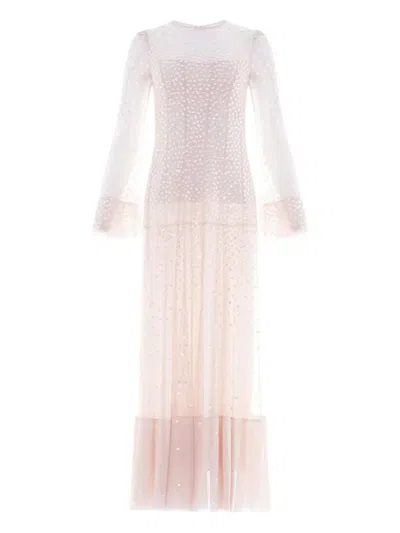 NEEDLE & THREAD CASCADE SEQUIN-EMBELLISHMENT MIDI DRESS