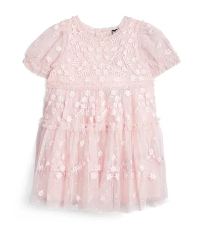 Needle & Thread Kids'  Clover Dress In Pink