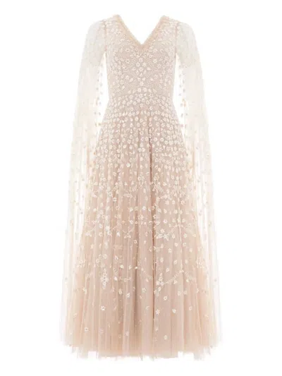 NEEDLE & THREAD CLOVER FLOWER-PRINT MAXI DRESS