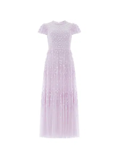 Needle & Thread Clover Sequin-embellished Maxi Dress In Purple
