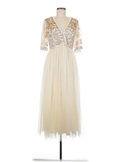 Pre-owned Needle & Thread Cocktail Dress In White