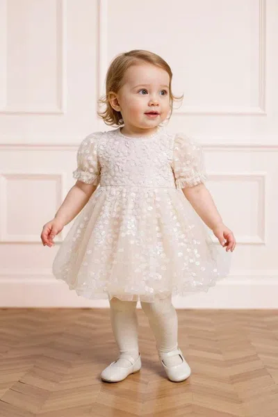 Needle & Thread Confetti Baby Dress In Gold