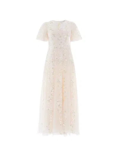 Needle & Thread Confetti Round-neck Maxi Dress In Pink
