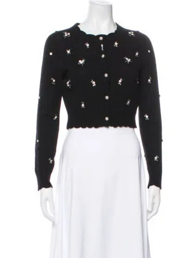 Pre-owned Needle & Thread Crew Neck Sweater In Black