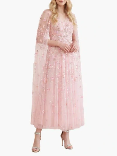 Needle & Thread Dahlia Ditsy Ankle Gown In Pink